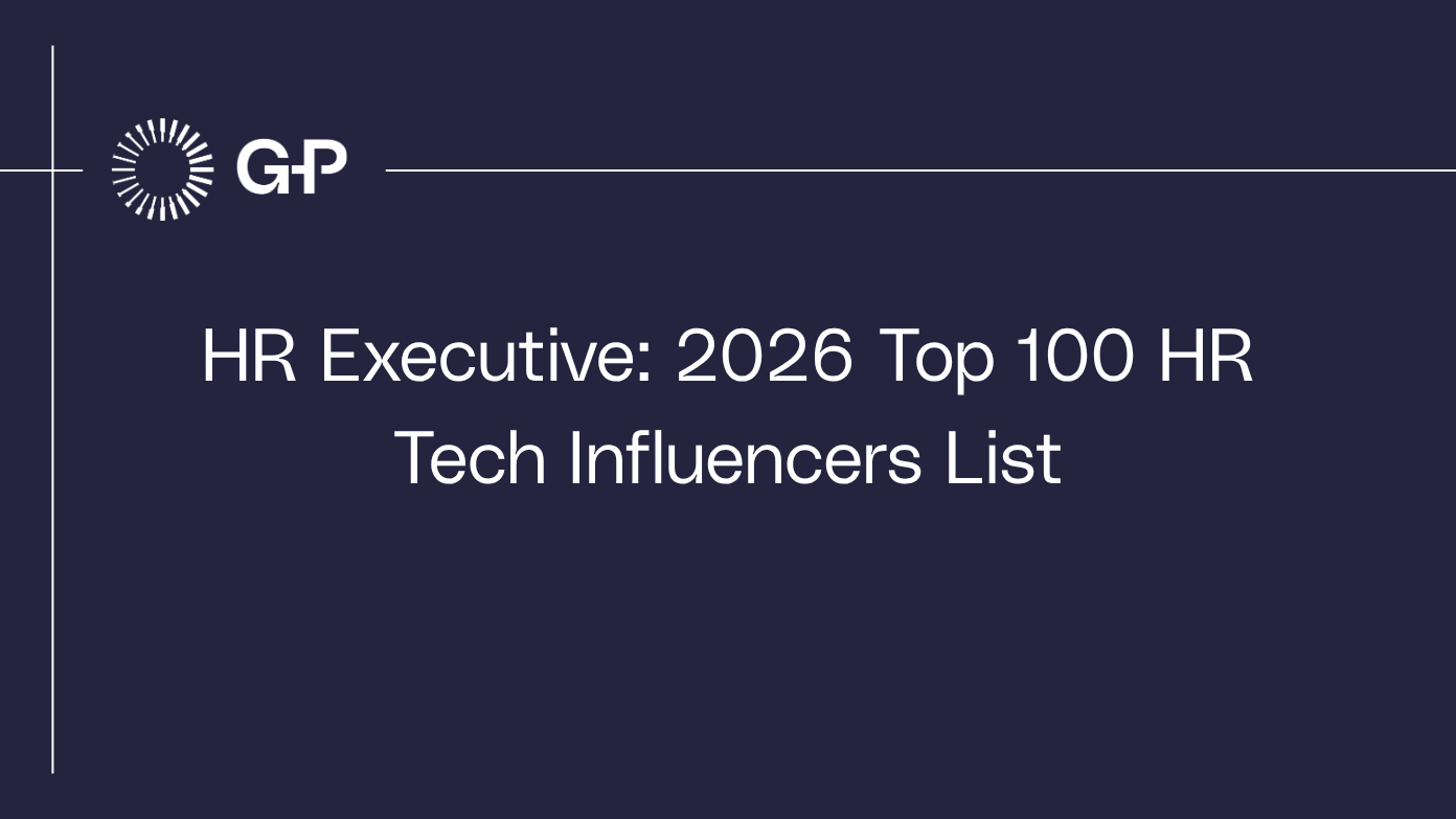 G-P HR-chef: 2026 Topp 100 HR Tech Influencers-lista omslag​​ 