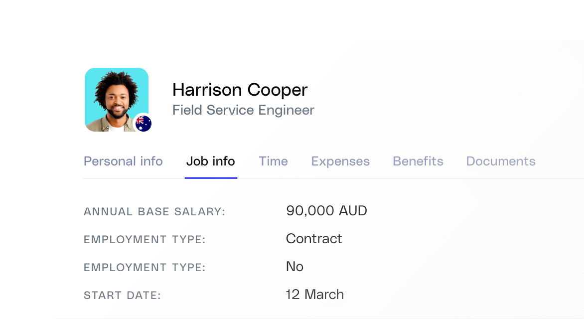 Onboard a Candidate Dashboard