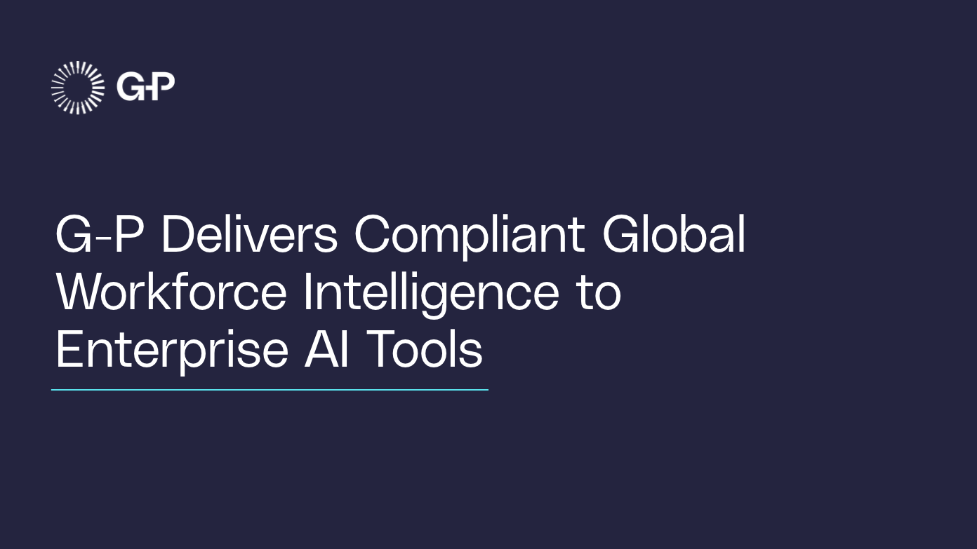 G-P levererar kompatibel global arbetskraftsintelligens till företag artificiell intelligens verktyg banner​​ 