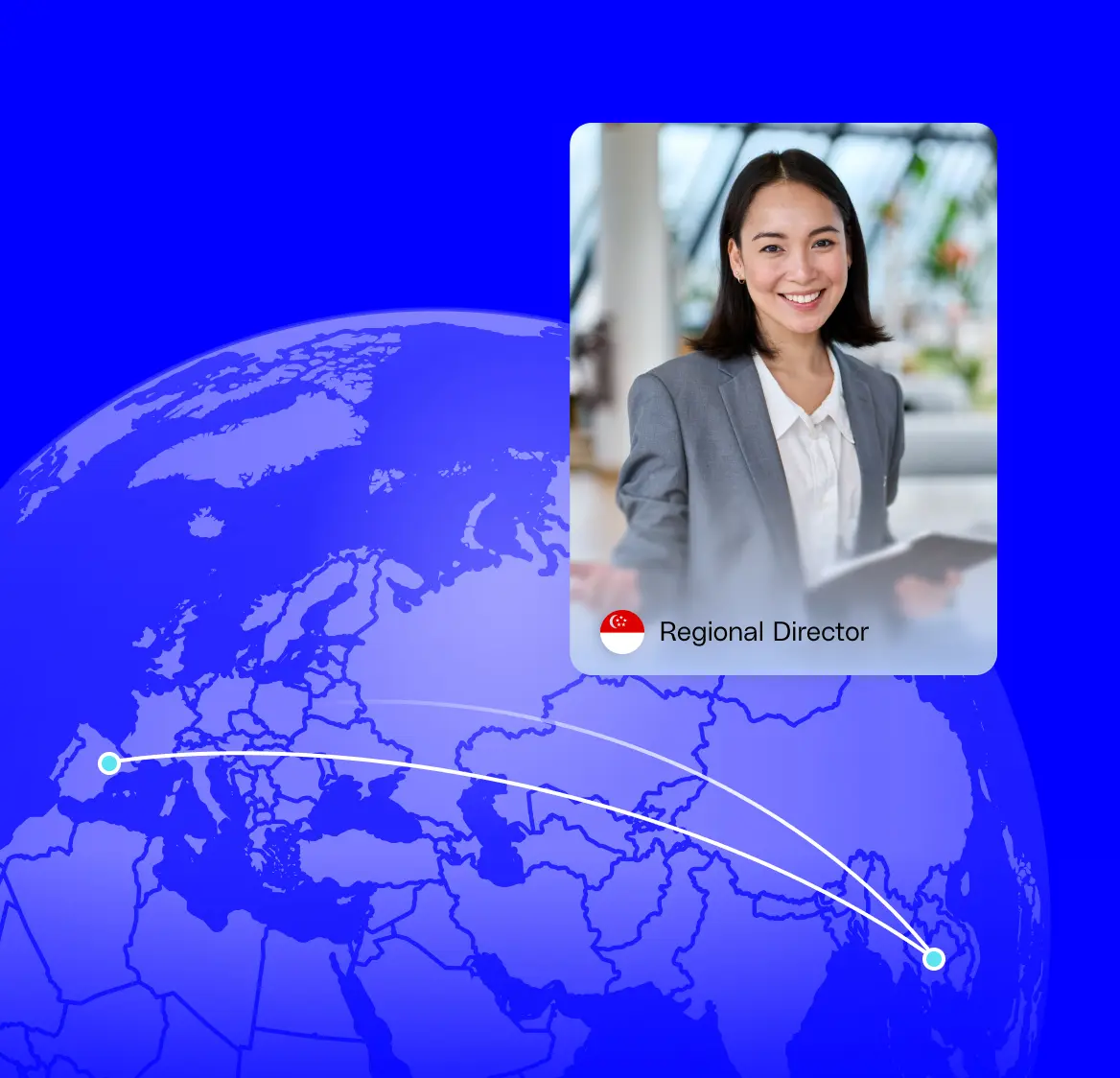सिंगापुर में क्षेत्रीय निदेशक को G-P के Global Employment Platform™ (वैश्विक रोजगार प्लेटफ़ॉर्म) के ज़रिये नियुक्त किया जा रहा है​​ 