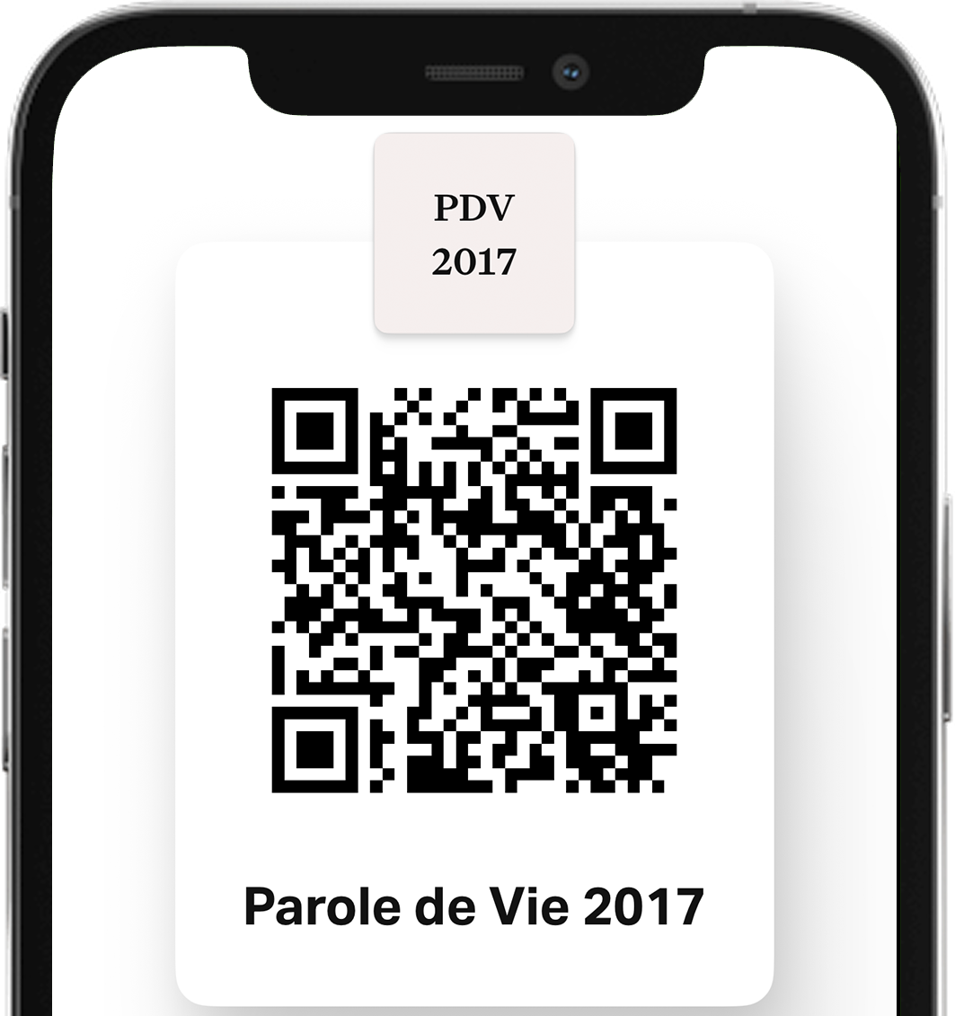 Image du QR code d'une version de la Bible