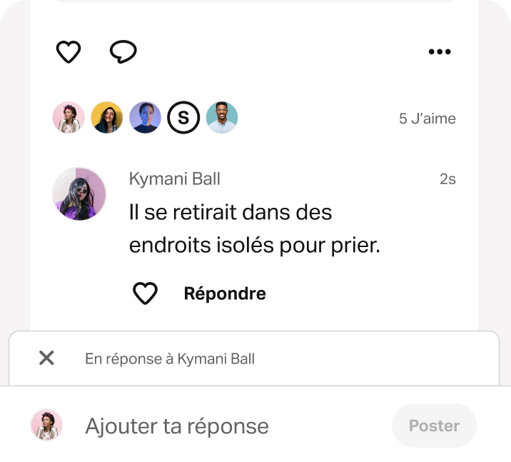 Image d'une mention dans les plans avec des ami·es